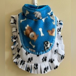 Designer Handmade Fleece Jacket with Collar.